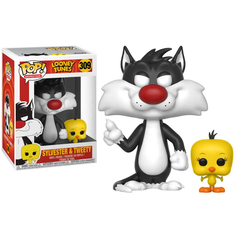 Looney Tunes POP! Television Vinyl Figur Sylvester & Tweety 9 cm termékfotó