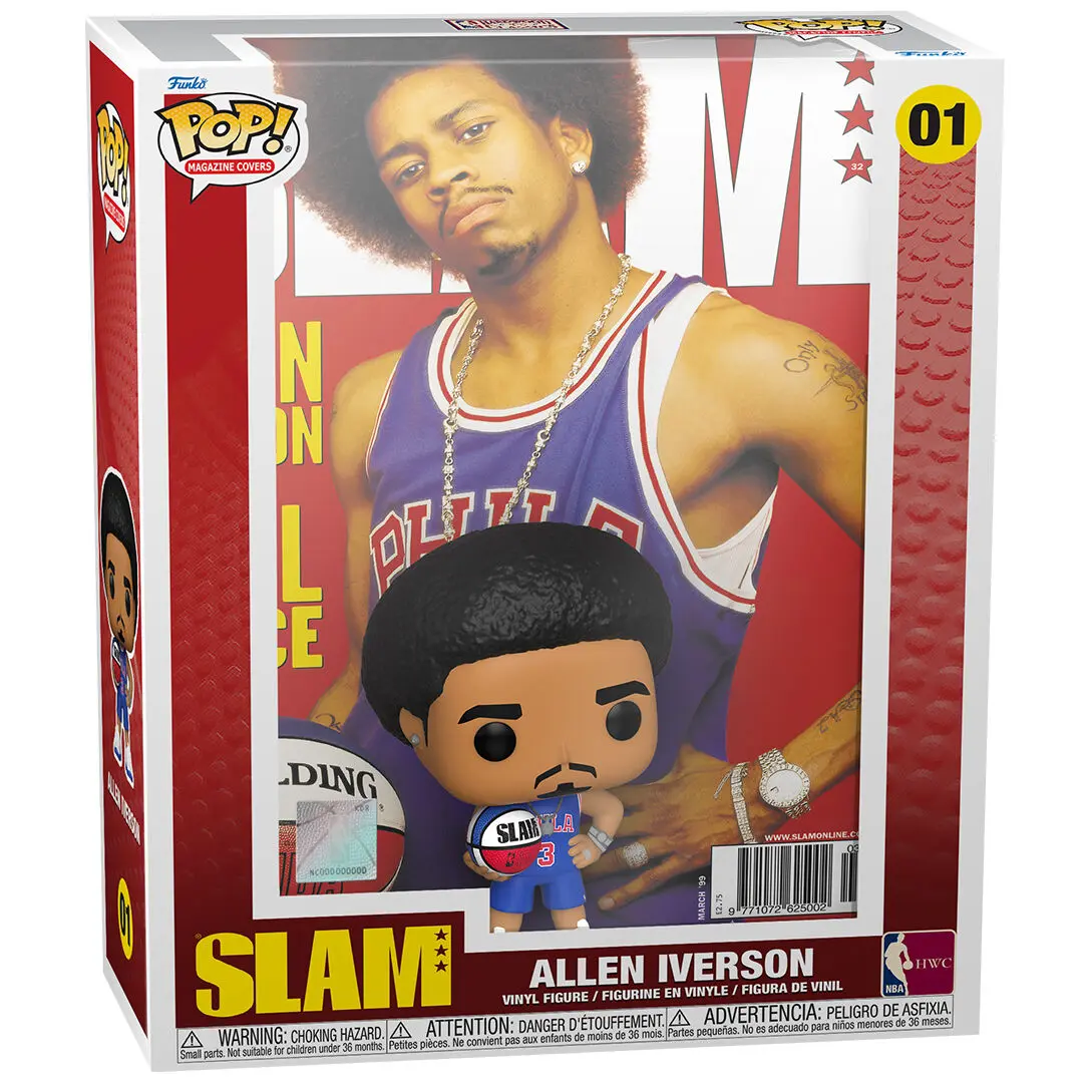 NBA Cover POP! Basketball Vinyl Figur Allen Iverson (SLAM Magazin) 9 cm Produktfoto
