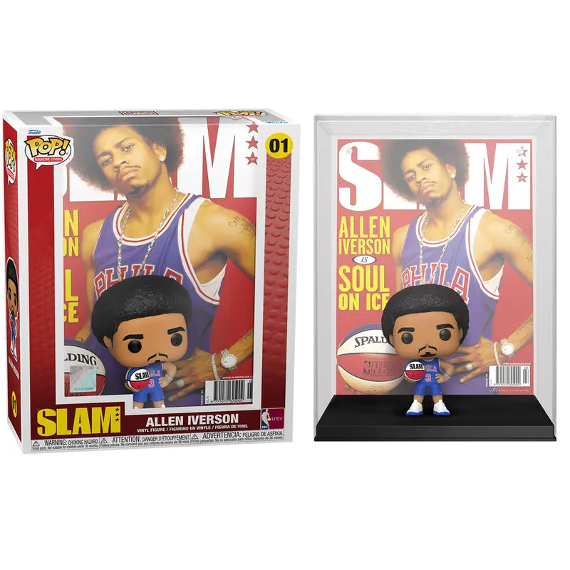 NBA Cover POP! Basketball Vinyl Figur Allen Iverson (SLAM Magazin) 9 cm Produktfoto