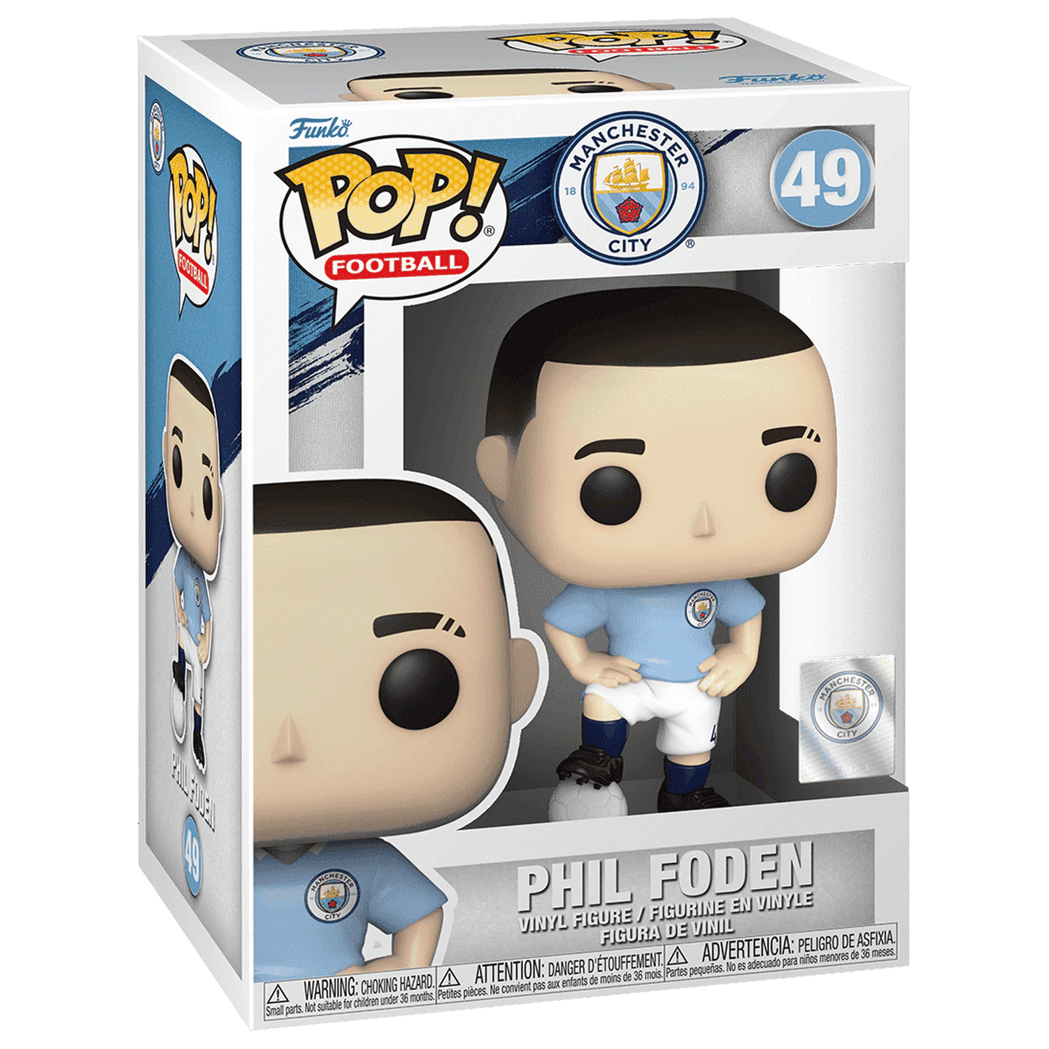 Manchester City F.C. POP! Football Vinyl Figur Phil Foden 9 cm Produktfoto