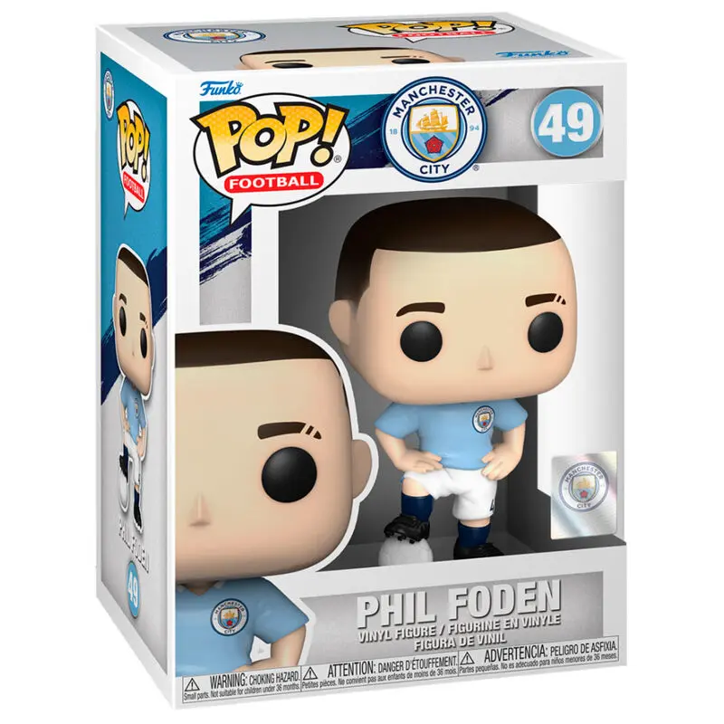 Manchester City F.C. POP! Football Vinyl Figur Phil Foden 9 cm termékfotó