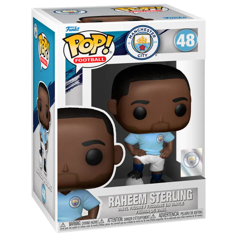 Manchester City F.C. POP! Football Vinyl Figur Raheem Sterling 9 cm Produktfoto