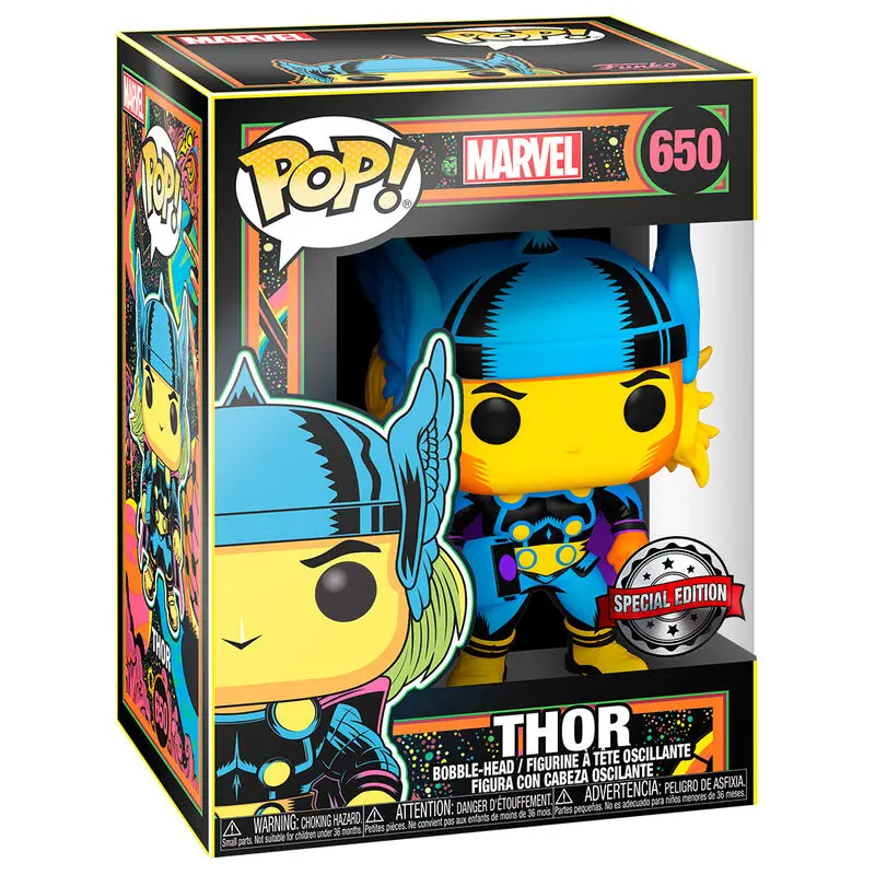 Marvel POP! Marvel Black Light Vinyl Figur Thor 9 cm termékfotó