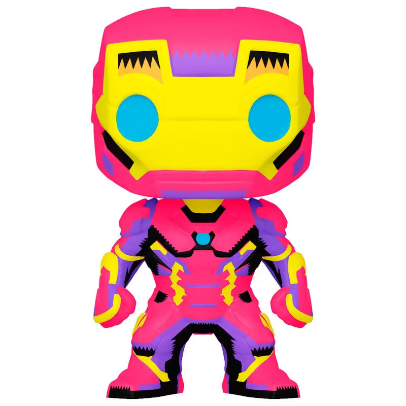 Marvel POP! Marvel Black Light Vinyl Figur Iron Man 9 cm Produktfoto