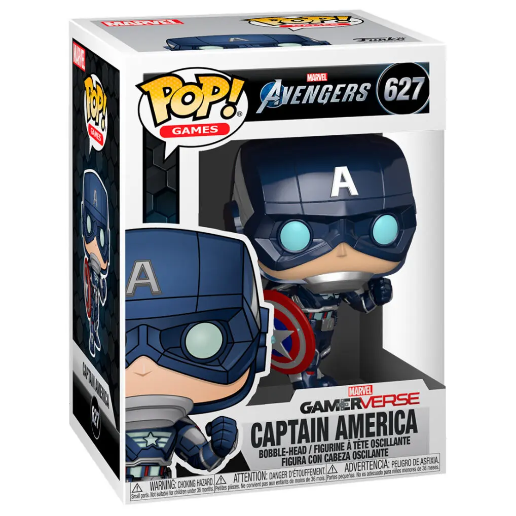 Marvel's Avengers (2020 video game) POP! Marvel Vinyl Figur Captain America 9 cm termékfotó