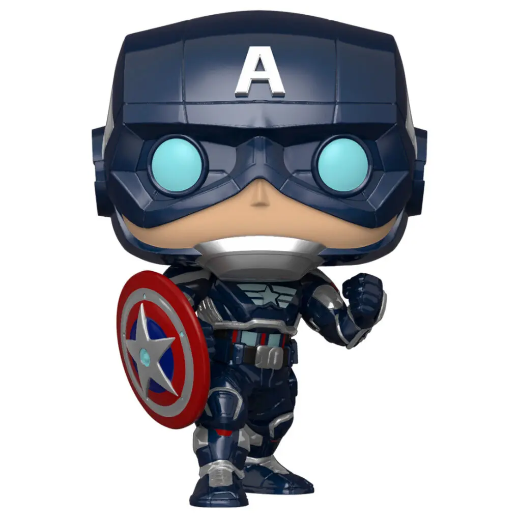 Marvel's Avengers (2020 video game) POP! Marvel Vinyl Figur Captain America 9 cm Produktfoto