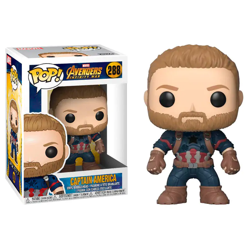 Avengers Infinity War POP! Movies Vinyl Figur Captain America 9 cm Produktfoto