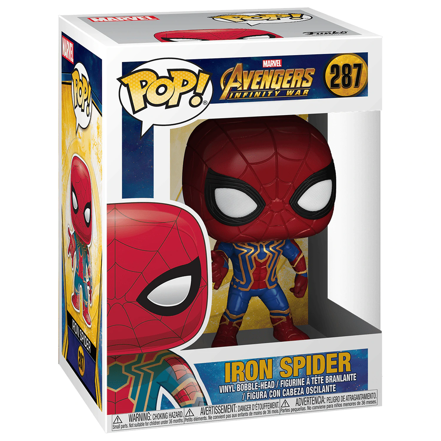 Avengers Infinity War POP! Movies Vinyl Figur Iron Spider 9 cm Produktfoto