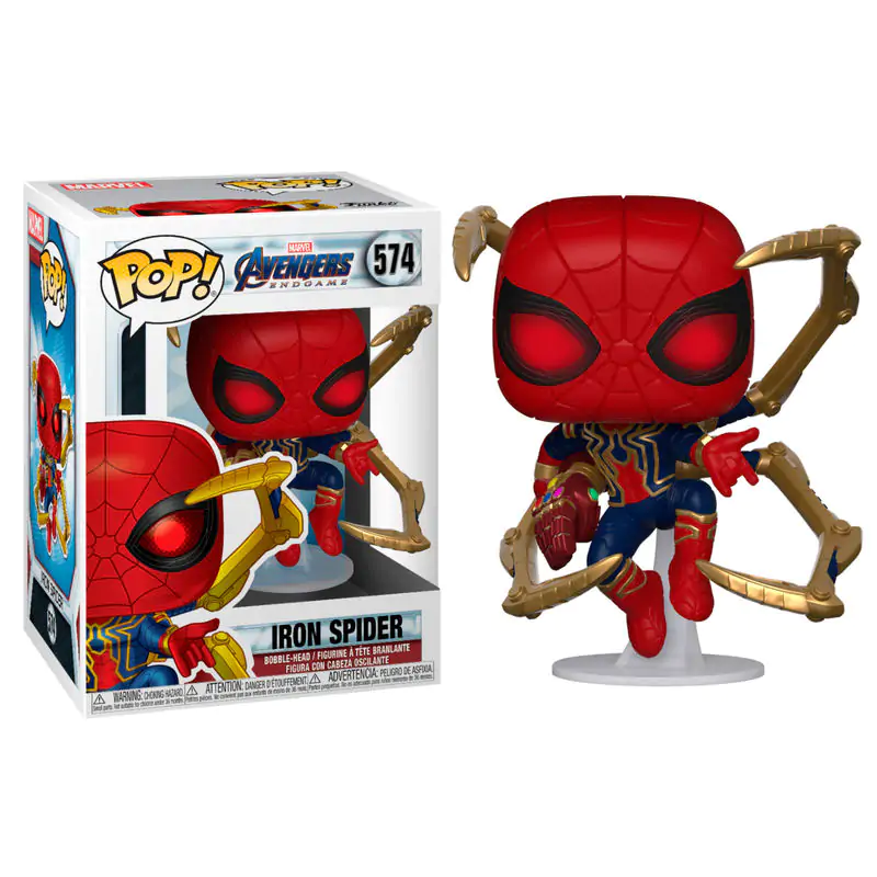 Avengers: Endgame POP! Movies Vinyl Figur Iron Spider w/Nano Gauntlet 9 cm Produktfoto