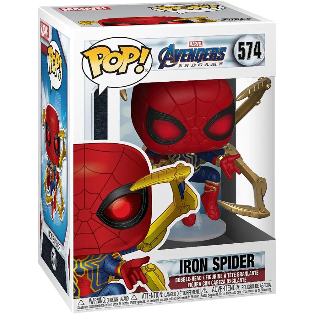 Avengers: Endgame POP! Movies Vinyl Figur Iron Spider w/Nano Gauntlet 9 cm Produktfoto