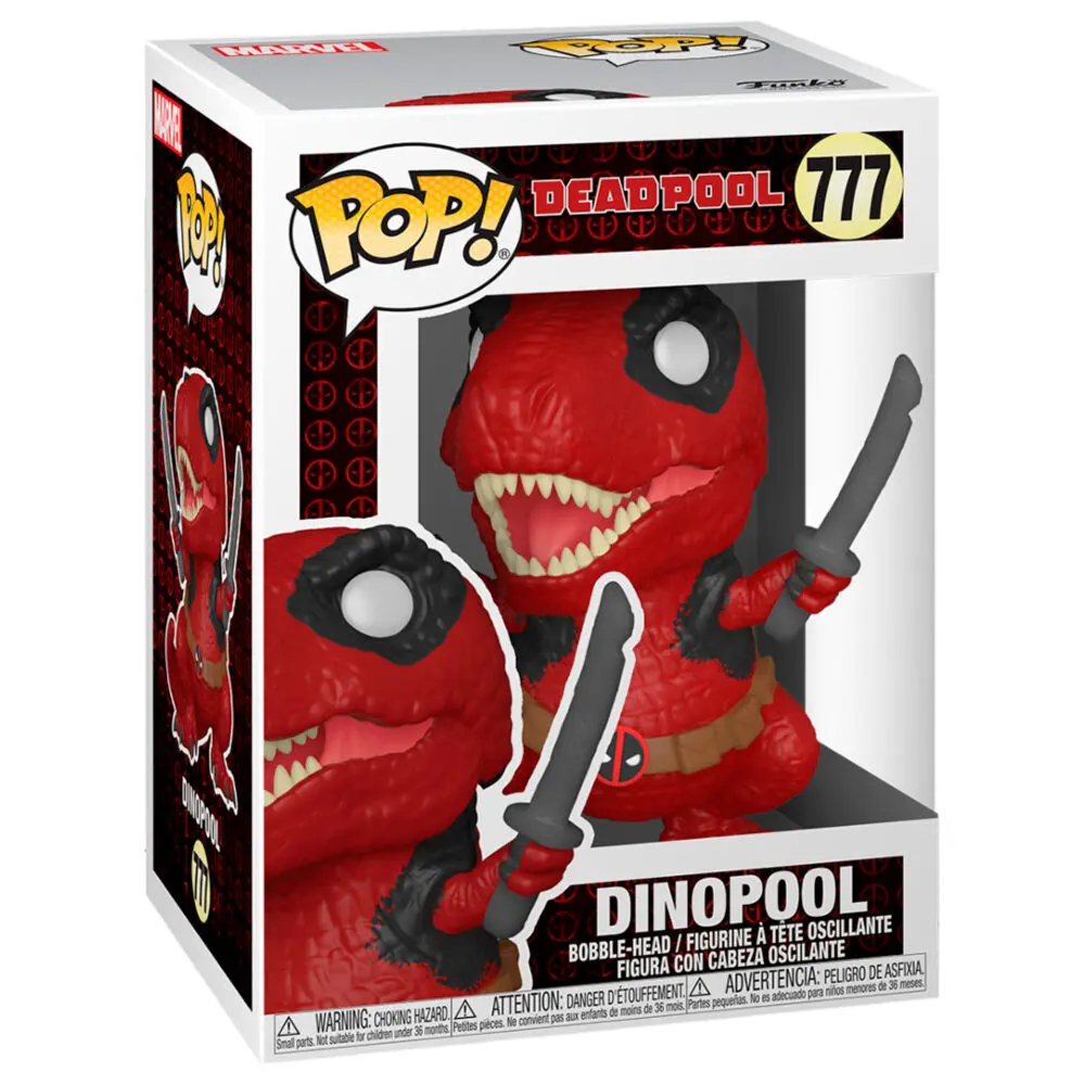 Marvel Deadpool 30th Anniversary POP! Vinyl Figur Dinopool 9 cm Produktfoto