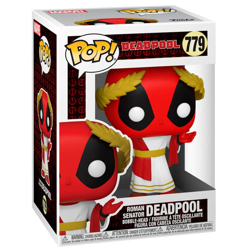 Marvel Deadpool 30th Anniversary POP! Vinyl Figur Roman Senator Deadpool 9 cm Produktfoto