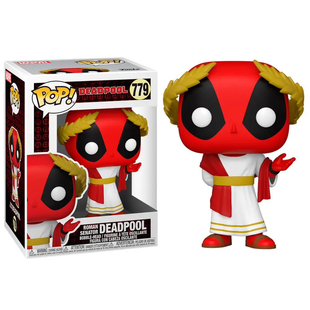 Marvel Deadpool 30th Anniversary POP! Vinyl Figur Roman Senator Deadpool 9 cm Produktfoto