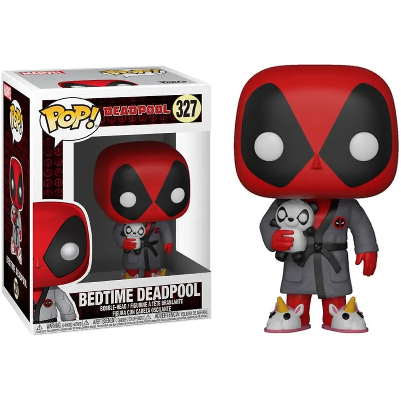POP Figur Marvel Deadpool Parodie Deadpool im Bademantel Produktfoto