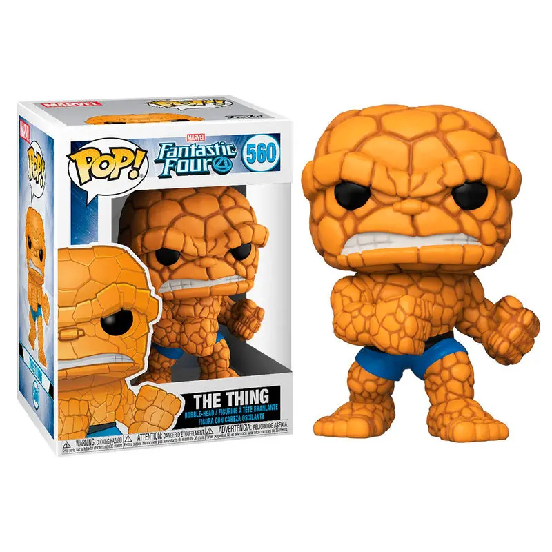 Fantastic Four POP! Marvel Vinyl Figur Das Ding 9 cm Produktfoto