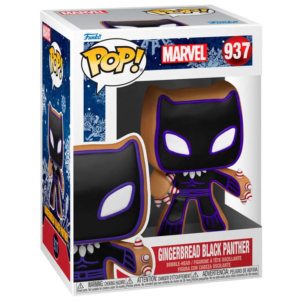 Marvel POP! Vinyl Figur Holiday Black Panther 9 cm Produktfoto