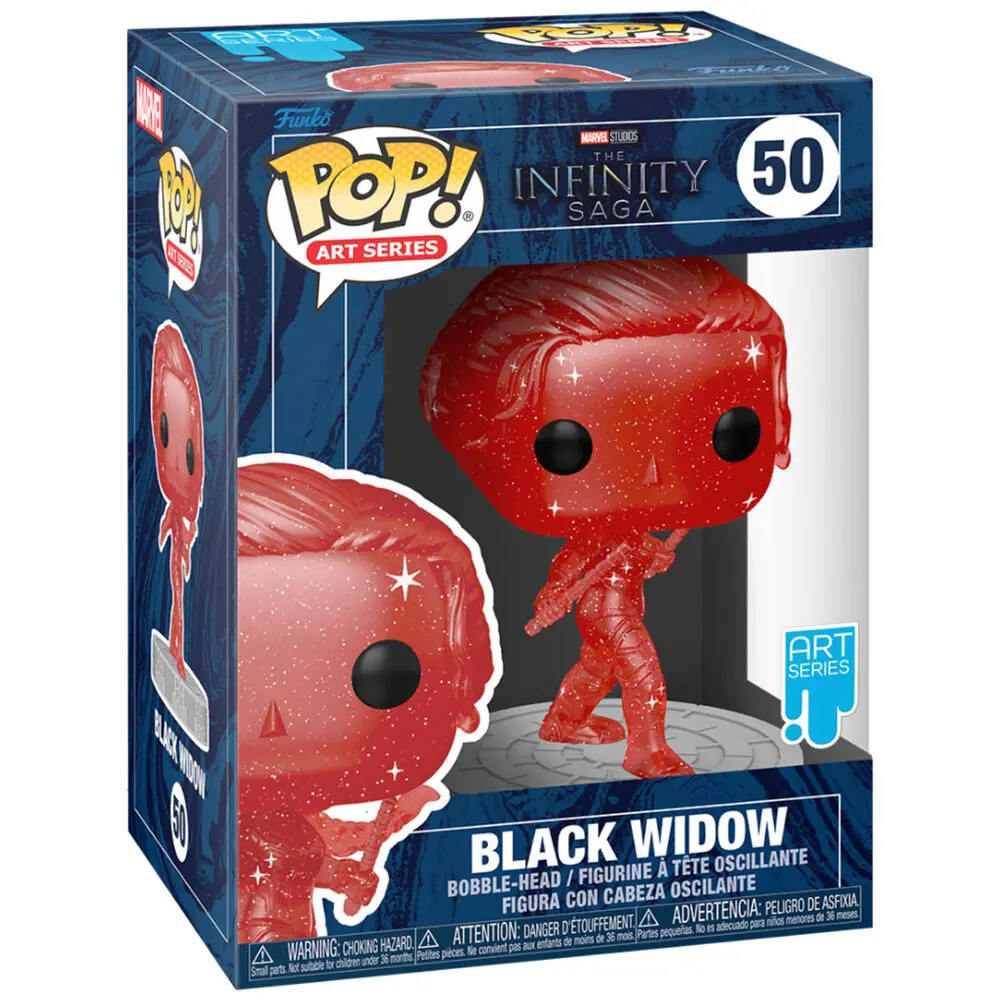Infinity Saga POP! Artist Series Vinyl Figur Black Widow (Red) 9 cm Produktfoto