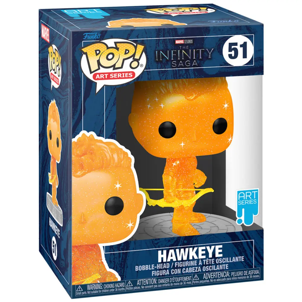 Infinity Saga POP! Artist Series Vinyl Figur Hawkeye (Orange) 9 cm Produktfoto