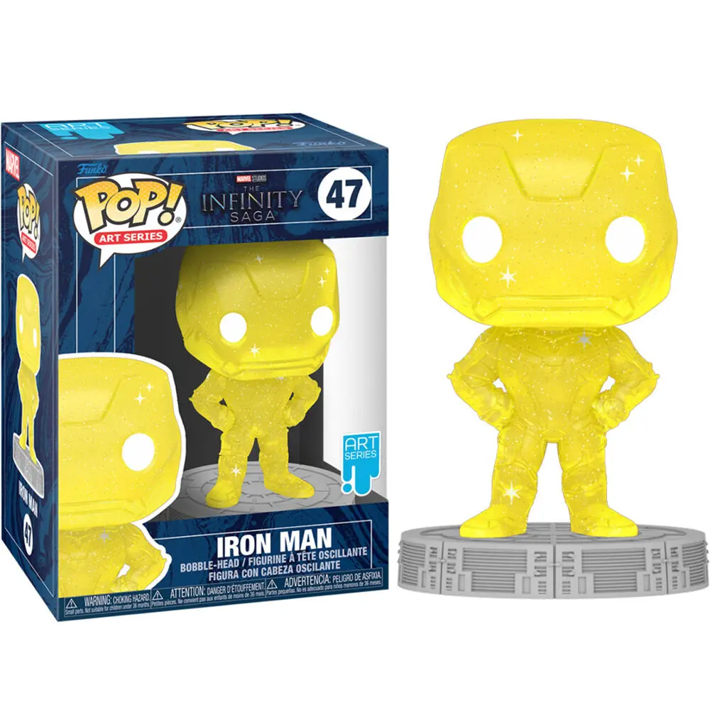 Infinity Saga POP! Art Series Vinyl Figur Iron Man (Yellow) 9 cm Produktfoto