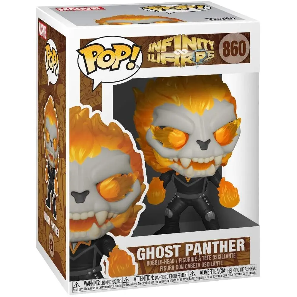 Marvel Infinity Warps POP! Vinyl Figur Ghost Panther 9 cm Produktfoto