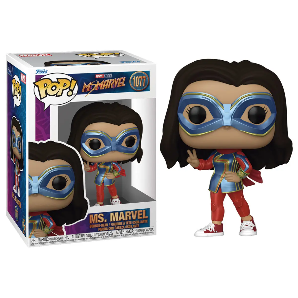 Ms. Marvel POP! TV Vinyl Figur Ms. Marvel 9 cm Produktfoto