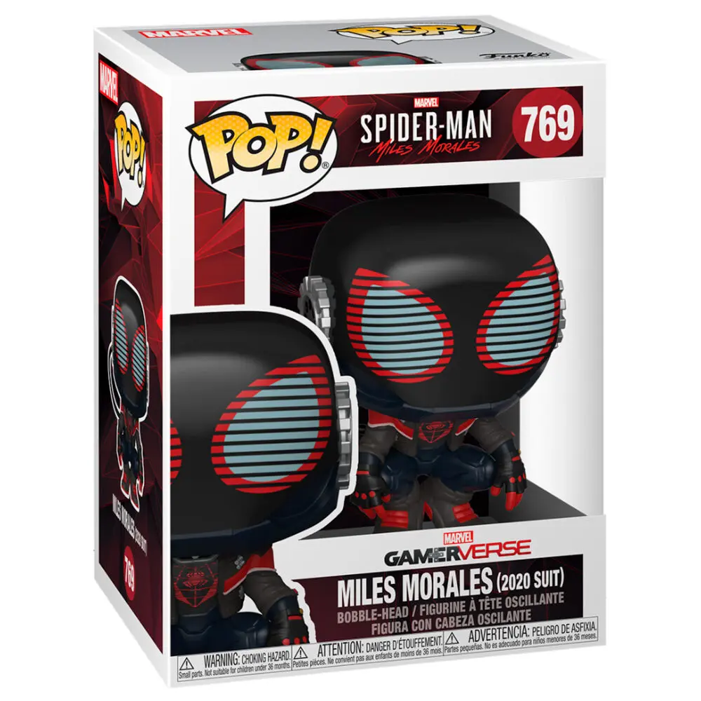 Marvel's Spider-Man POP! Games Vinyl Figur Miles Morales 2020 Suit 9 cm Produktfoto