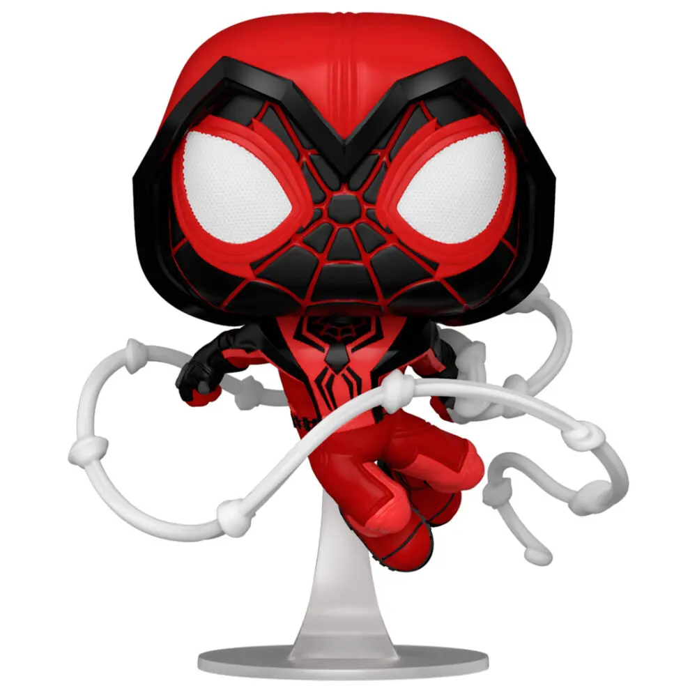 Marvel's Spider-Man POP! Spiele Vinyl Figur Miles Morales Roter Anzug 9 cm Produktfoto