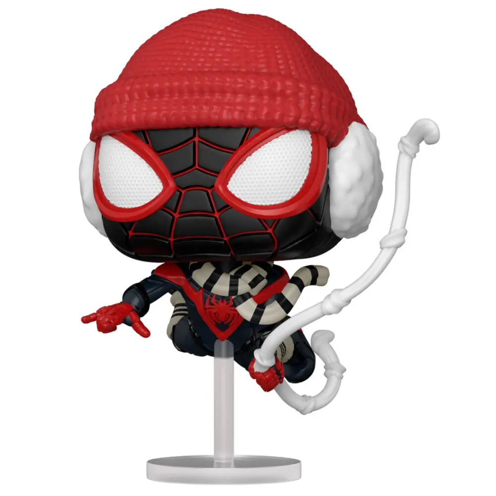 Marvel's Spider-Man POP! Spiele Vinylfigur Miles Morales Winteranzug 9 cm Produktfoto