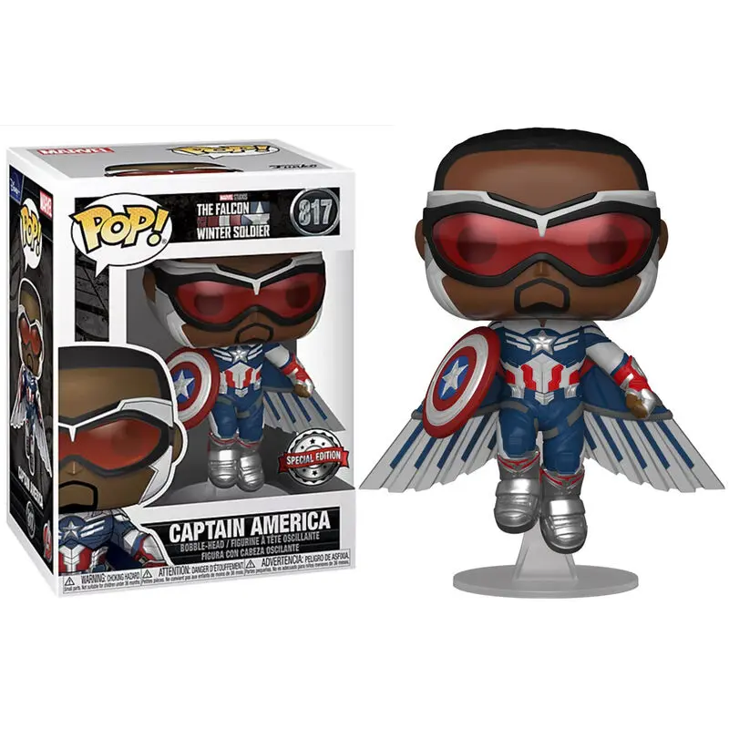 POP Figur Marvel The Falcon and the Winter Soldier Captain America Exclusive Produktfoto