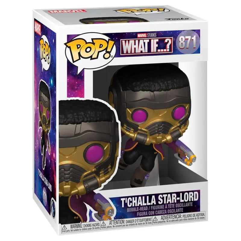 What If...? POP! Marvel Vinyl Figur T'Challa Star-Lord 9 cm Produktfoto
