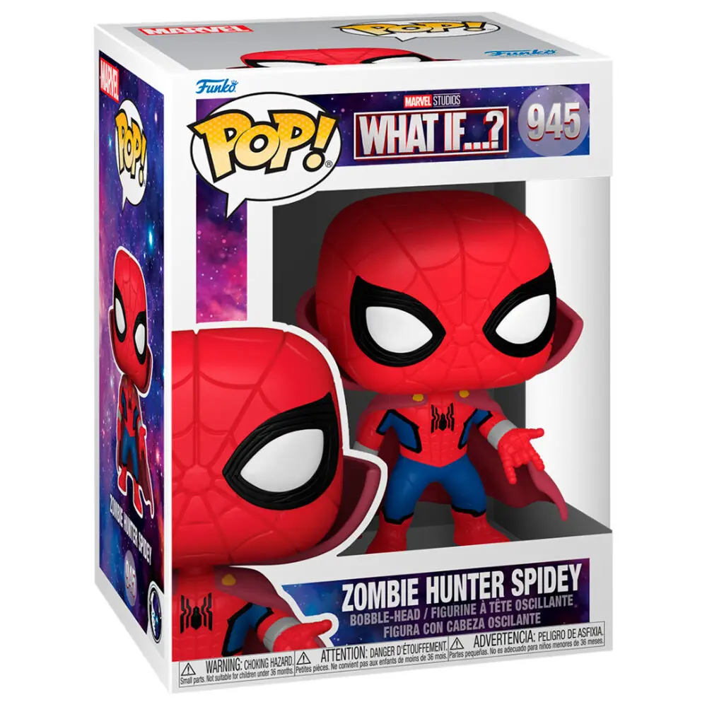 Marvel What If...? POP! TV Vinyl Figur Zombie Hunter Spidey 9 cm Produktfoto