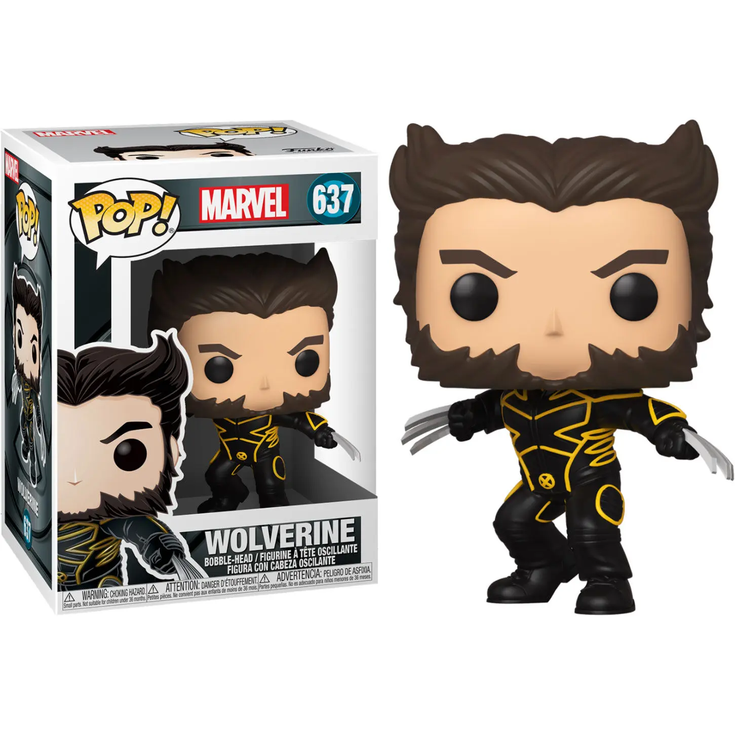 X-Men 20th Anniversary POP! Marvel Vinyl Figur Wolverine In Jacket 9 cm Produktfoto