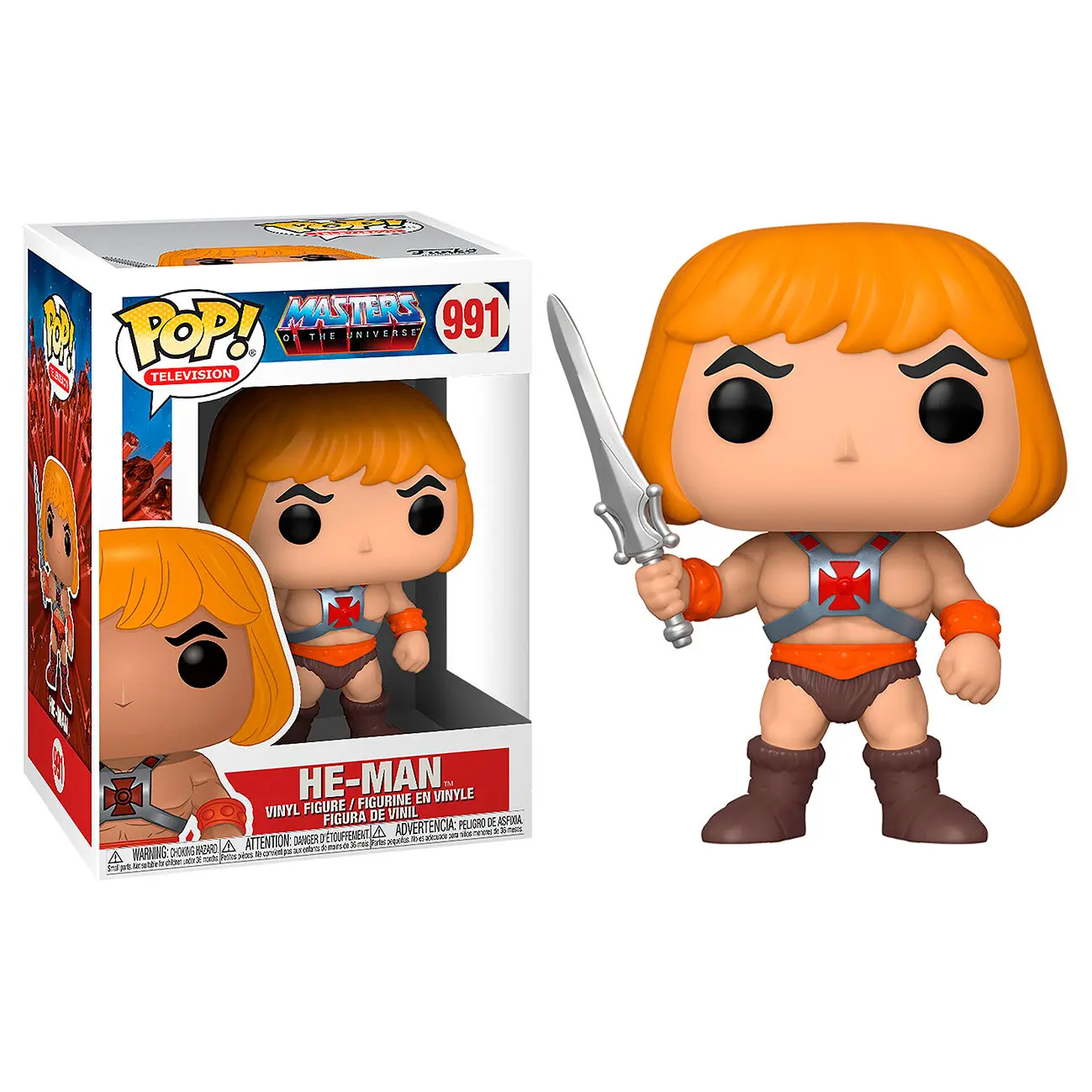 Masters of the Universe POP! Animation Vinyl Figur He-Man 9 cm termékfotó