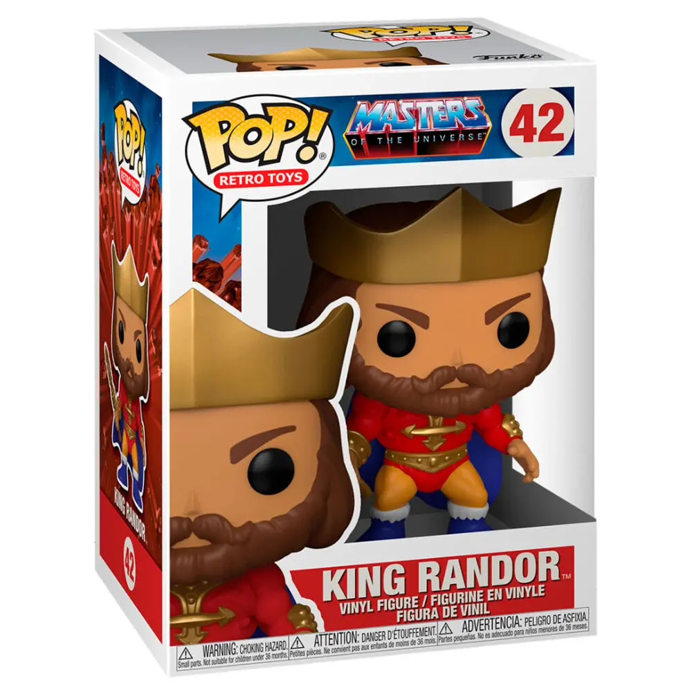 Masters of the Universe POP! Animation Vinyl Figur King Randor 9 cm Produktfoto