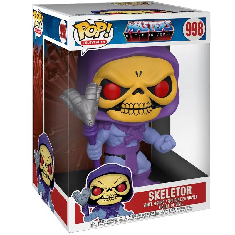 Masters of the Universe Super Größed POP! Animation Vinyl Figur Skeletor 25 cm termékfotó