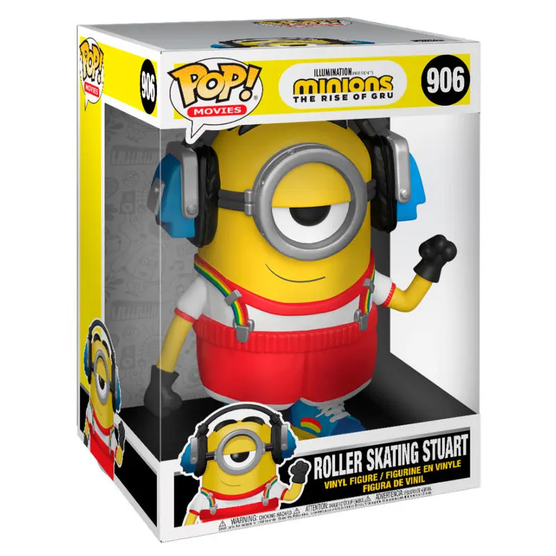 Minions II Super Sized POP! Movies Vinyl Figur Roller Skating Stuart 25 cm Produktfoto