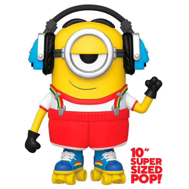 Minions II Super Sized POP! Movies Vinyl Figur Roller Skating Stuart 25 cm Produktfoto