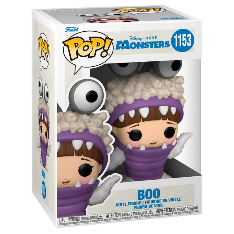 Monsters, Inc. 20th Anniversary POP! Disney Vinyl Figur Boo with Hood Up 9 cm termékfotó
