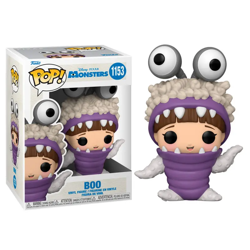 Monsters, Inc. 20th Anniversary POP! Disney Vinyl Figur Boo with Hood Up 9 cm termékfotó