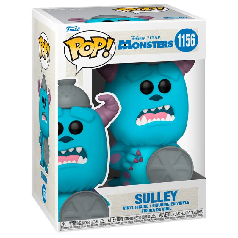 Monsters, Inc. 20th Anniversary POP! Disney Vinyl Figur Sulley with Lid 9 cm termékfotó