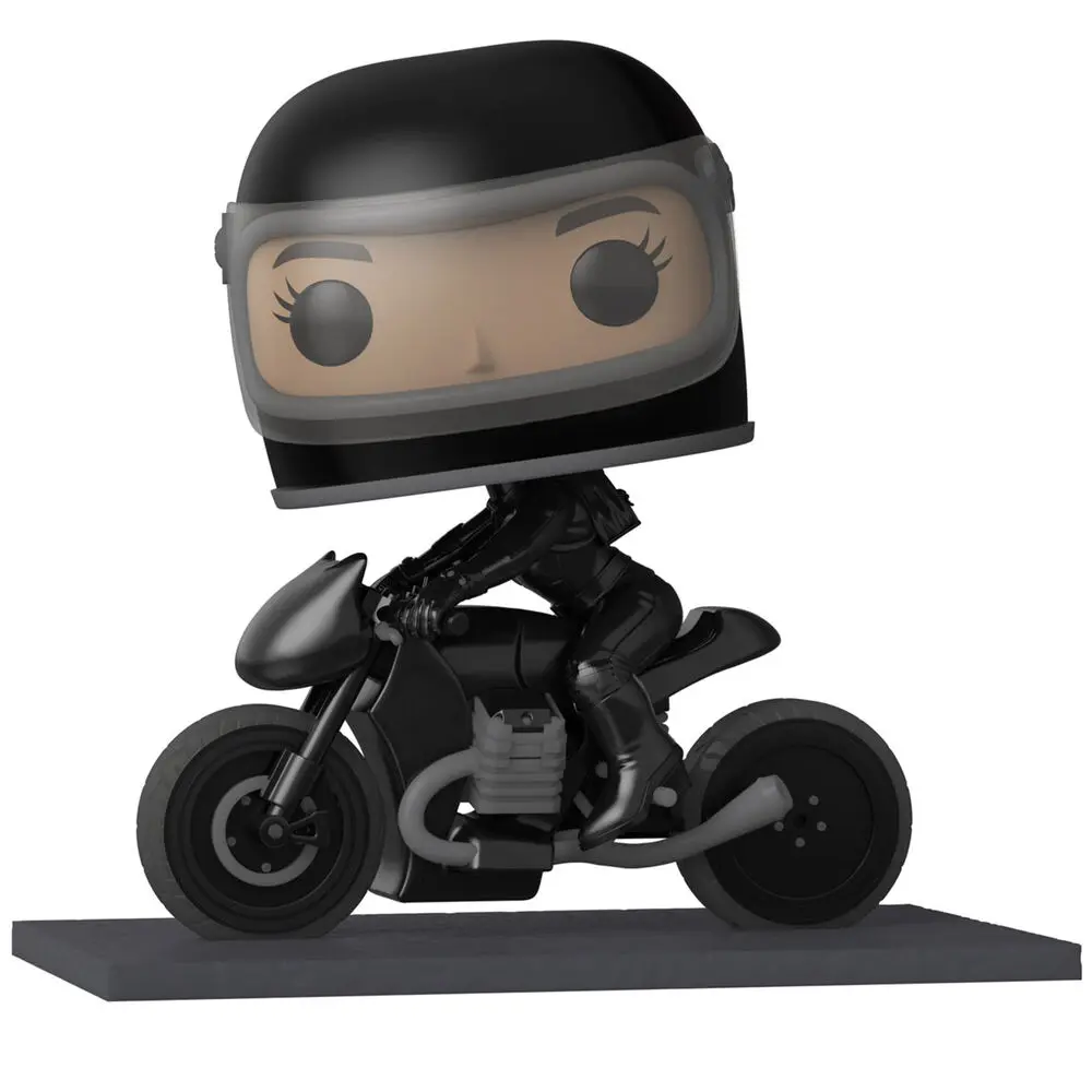Batman POP! Rides Deluxe Vinyl Figur Selina on Motorcycle 15 cm Produktfoto