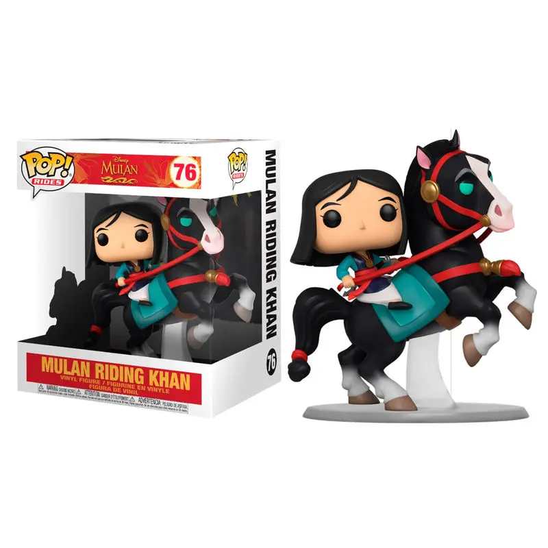 Mulan POP! Rides Vinyl Figur Mulan on Khan 18 cm Produktfoto