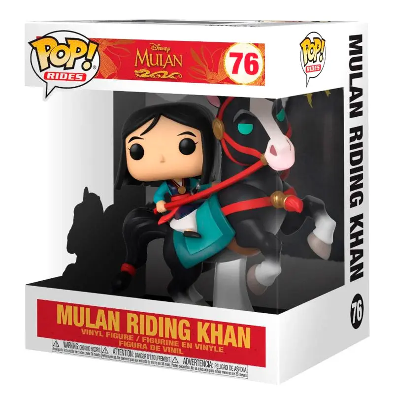Mulan POP! Rides Vinyl Figur Mulan on Khan 18 cm Produktfoto