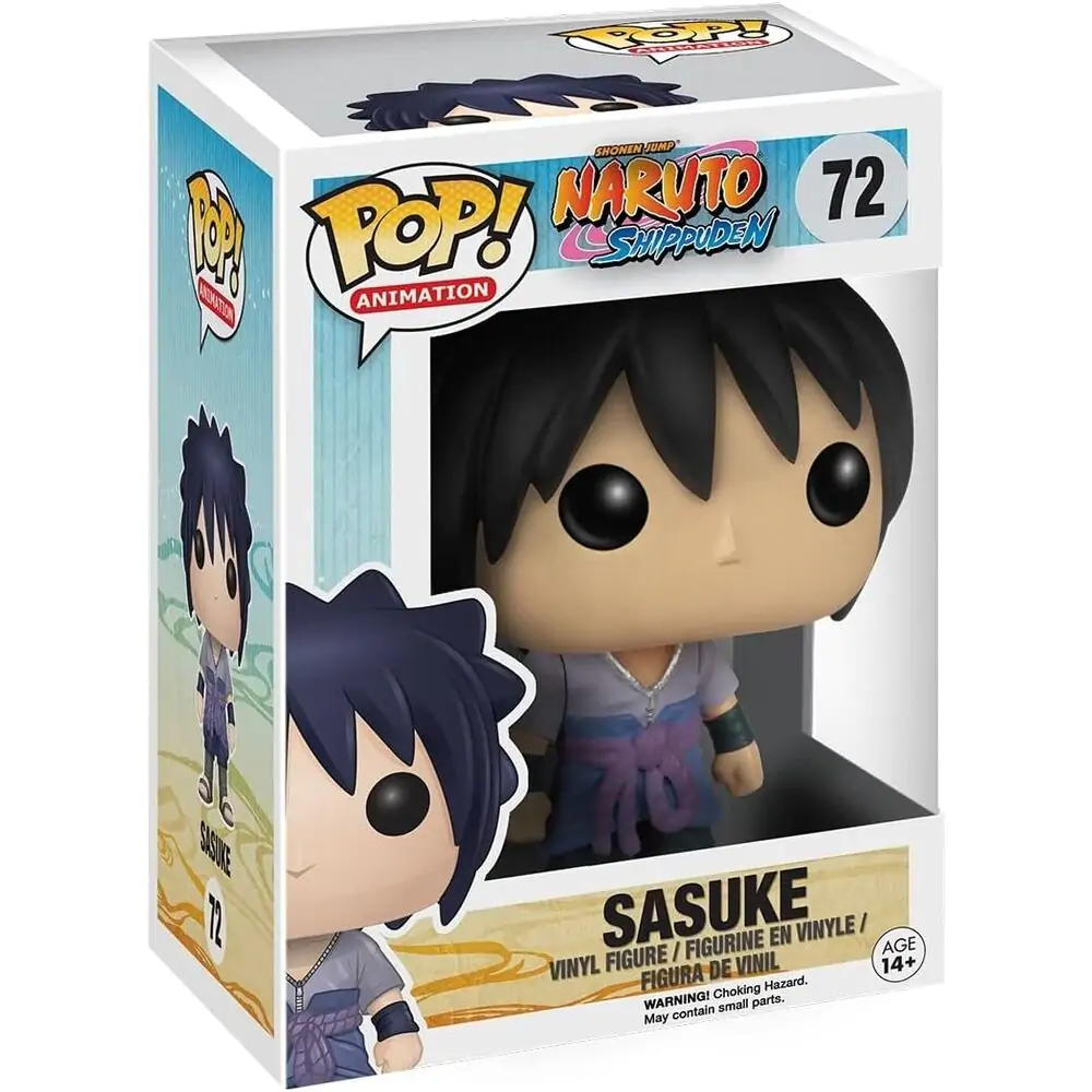 Naruto Shippuden POP! Animation Vinyl Figur Sasuke 9 cm termékfotó