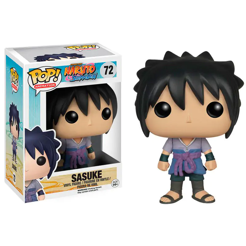 Naruto Shippuden POP! Animation Vinyl Figur Sasuke 9 cm termékfotó