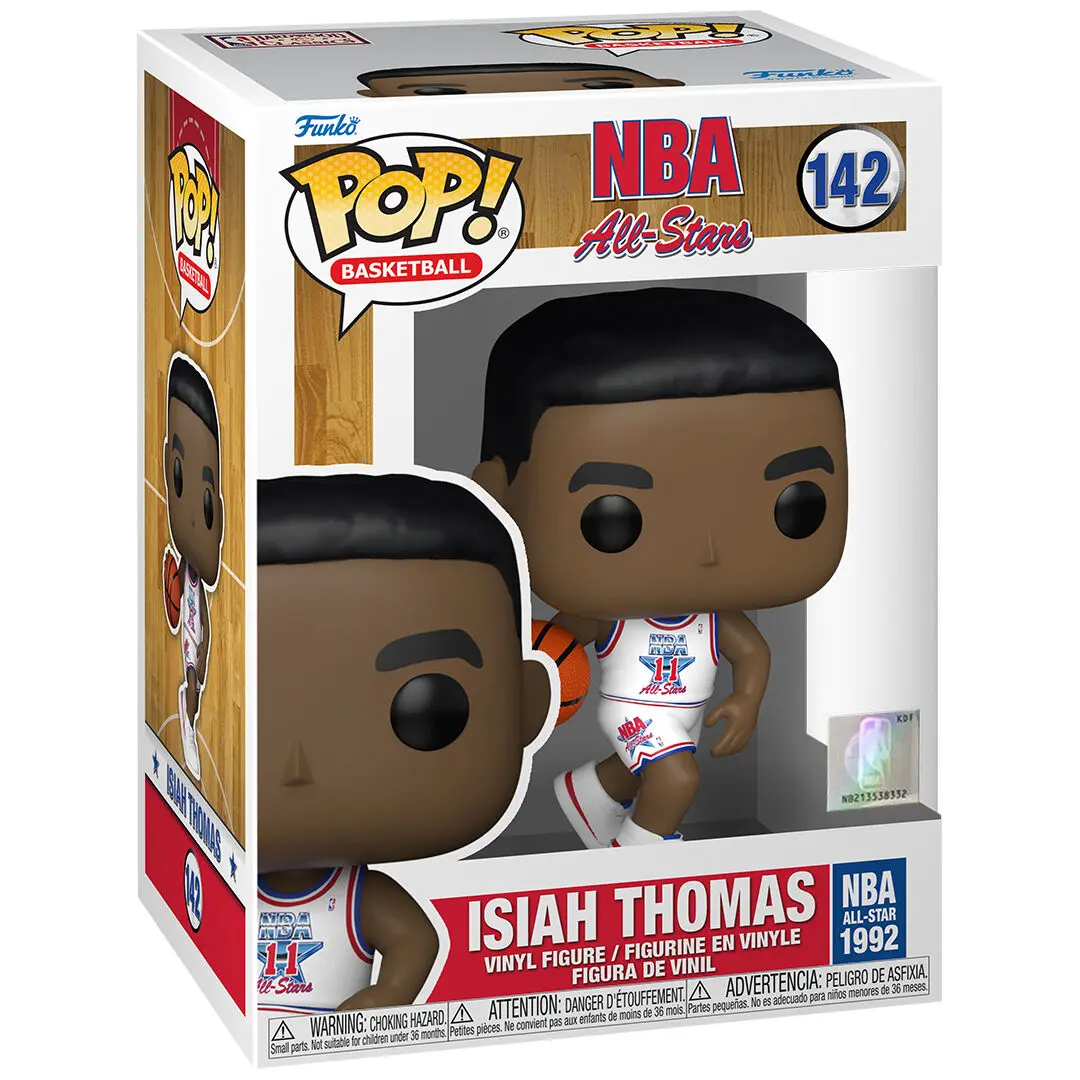 NBA Legends POP! Basketball Vinyl Figur Isiah Thomas (White All Star Uni 1992) 9 cm termékfotó