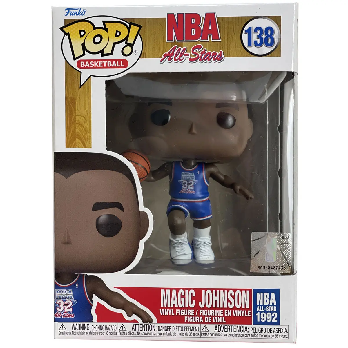 NBA Legends POP! Basketball Vinyl Figur Magic Johnson (Blue All Star Uni 1991) 9 cm termékfotó