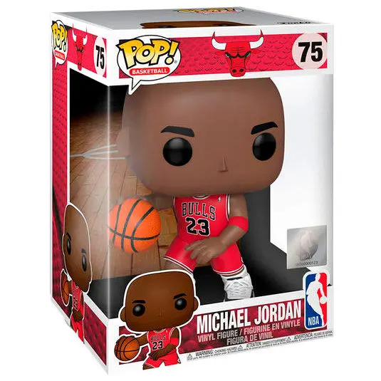 NBA Super Sized POP! Vinyl Figur Michael Jordan (Red Jersey) 25 cm Produktfoto