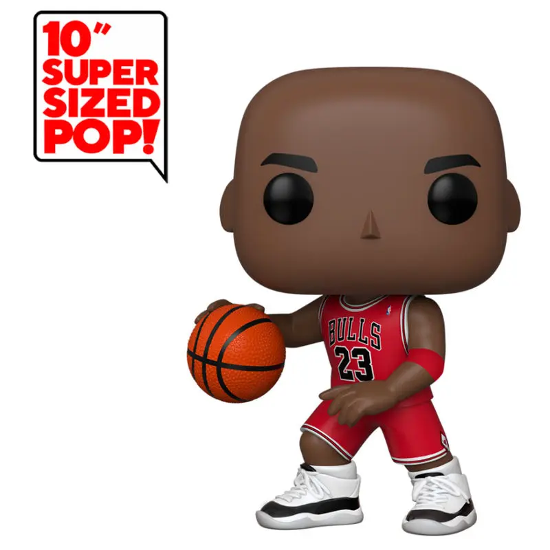 NBA Super Sized POP! Vinyl Figur Michael Jordan (Red Jersey) 25 cm Produktfoto