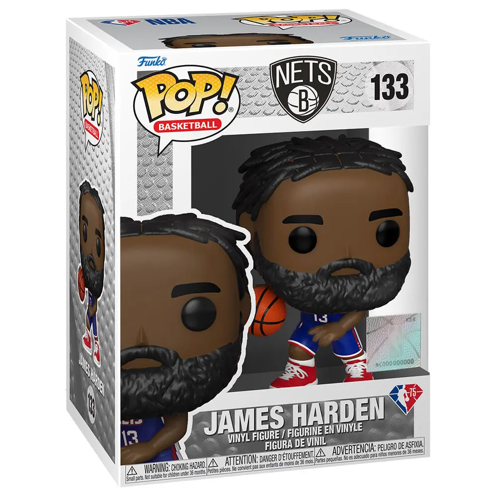 NBA Brooklyn Nets POP! Basketball Vinyl Figur James Harden (City Edition 2021) 9 cm Produktfoto